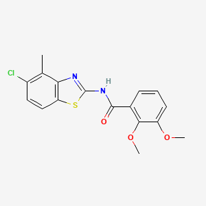 molecular formula C17H15ClN2O3S B2757370 N-(5-chloro-4-methyl-1,3-benzothiazol-2-yl)-2,3-dimethoxybenzamide CAS No. 903245-84-1