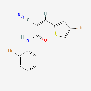 (Z)-N-(2-bromophenyl)-3-(4-bromothiophen-2-yl)-2-cyanoprop-2-enamide