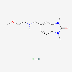 5-[(2-Methoxy-ethylamino)-methyl]-1,3-dimethyl-1,3-dihydro-benzoimidazol-2-one hydrochloride