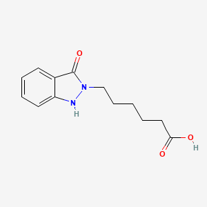 molecular formula C13H16N2O3 B2757375 6-(3-氧代-1,3-二氢-2H-吲哚-2-基)己酸 CAS No. 1239785-91-1