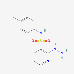 N-(4-ethylphenyl)-2-hydrazinopyridine-3-sulfonamide