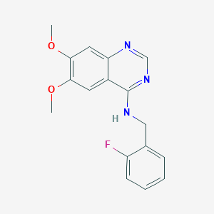 N-[(2-fluorophenyl)methyl]-6,7-dimethoxyquinazolin-4-amine