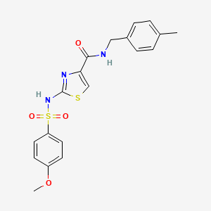 2-(4-methoxyphenylsulfonamido)-N-(4-methylbenzyl)thiazole-4-carboxamide