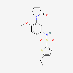 5-ethyl-N-(4-methoxy-3-(2-oxopyrrolidin-1-yl)phenyl)thiophene-2-sulfonamide