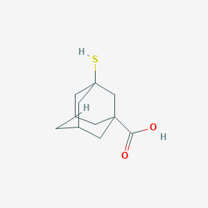 molecular formula C11H16O2S B275741 3-Sulfanyladamantane-1-carboxylic acid 