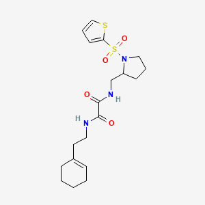 N'-[2-(cyclohex-1-en-1-yl)ethyl]-N-{[1-(thiophene-2-sulfonyl)pyrrolidin-2-yl]methyl}ethanediamide