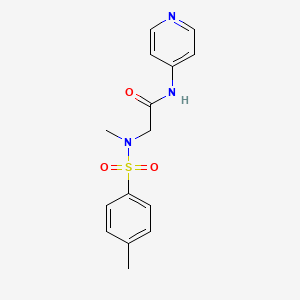 2-[methyl-(4-methylphenyl)sulfonylamino]-N-pyridin-4-ylacetamide