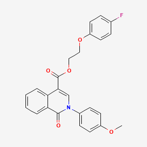 2-(4-Fluorophenoxy)ethyl 2-(4-methoxyphenyl)-1-oxo-1,2-dihydroisoquinoline-4-carboxylate