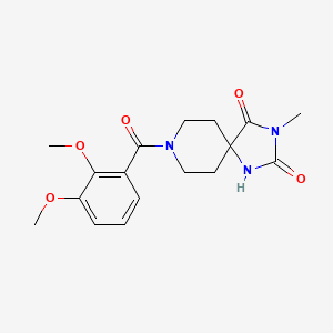 molecular formula C17H21N3O5 B2757446 8-(2,3-Dimethoxybenzoyl)-3-methyl-1,3,8-triazaspiro[4.5]decane-2,4-dione CAS No. 1021089-55-3