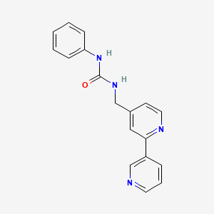 molecular formula C18H16N4O B2757486 1-([2,3'-Bipyridin]-4-ylmethyl)-3-phenylurea CAS No. 2034407-34-4