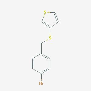 molecular formula C11H9BrS2 B275750 4-Bromobenzyl thien-3-yl sulfide 