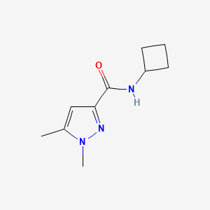 molecular formula C10H15N3O B2757505 N-cyclobutyl-1,5-dimethyl-1H-pyrazole-3-carboxamide CAS No. 2097931-56-9