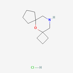 5-Oxa-12-azadispiro[3.1.46.34]tridecane;hydrochloride
