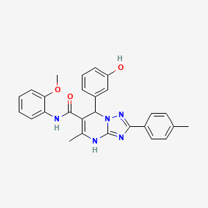 7-(3-hydroxyphenyl)-N-(2-methoxyphenyl)-5-methyl-2-(p-tolyl)-4,7-dihydro-[1,2,4]triazolo[1,5-a]pyrimidine-6-carboxamide