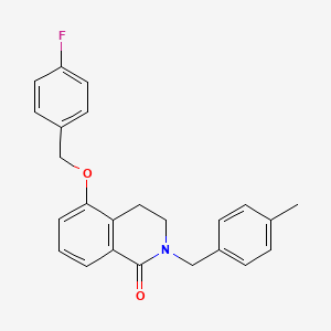 5-((4-fluorobenzyl)oxy)-2-(4-methylbenzyl)-3,4-dihydroisoquinolin-1(2H)-one