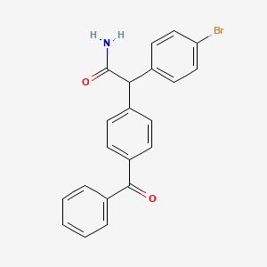 2-(4-Benzoylphenyl)-2-(4-bromophenyl)acetamide