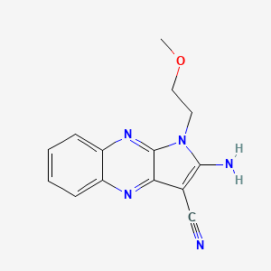 2-amino-1-(2-methoxyethyl)-1H-pyrrolo[2,3-b]quinoxaline-3-carbonitrile