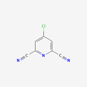 molecular formula C7H2ClN3 B2757552 4-氯吡啶-2,6-二碳腈 CAS No. 55306-66-6