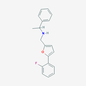 N-{[5-(2-fluorophenyl)furan-2-yl]methyl}-1-phenylethanamine