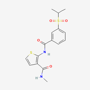 2-(3-(isopropylsulfonyl)benzamido)-N-methylthiophene-3-carboxamide