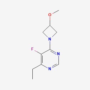 molecular formula C10H14FN3O B2757566 4-Ethyl-5-fluoro-6-(3-methoxyazetidin-1-yl)pyrimidine CAS No. 2097891-34-2