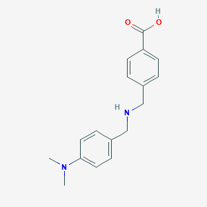 molecular formula C17H20N2O2 B275757 4-({[4-(Dimethylamino)benzyl]amino}methyl)benzoic acid 