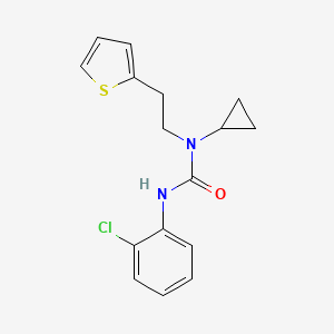 3-(2-Chlorophenyl)-1-cyclopropyl-1-(2-(thiophen-2-yl)ethyl)urea