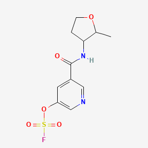 3-Fluorosulfonyloxy-5-[(2-methyloxolan-3-yl)carbamoyl]pyridine