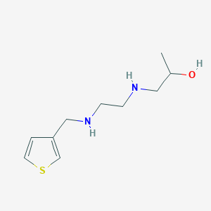 molecular formula C10H18N2OS B275758 1-({2-[(Thiophen-3-ylmethyl)amino]ethyl}amino)propan-2-ol 