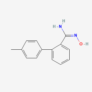 molecular formula C14H14N2O B2757583 (Z)-N'-Hydroxy-4'-methyl-[1,1'-biphenyl]-2-carboximidamide CAS No. 147403-93-8