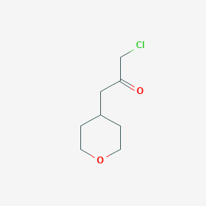 molecular formula C8H13ClO2 B2757596 1-Chloro-3-(oxan-4-yl)propan-2-one CAS No. 2356549-34-1
