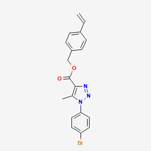 molecular formula C19H16BrN3O2 B2757597 4-乙烯基苯甲醇 1-(4-溴苯基)-5-甲基-1H-1,2,3-三唑-4-甲酸酯 CAS No. 946371-42-2