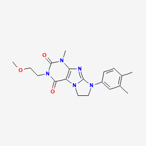 8-(3,4-dimethylphenyl)-3-(2-methoxyethyl)-1-methyl-7,8-dihydro-1H-imidazo[2,1-f]purine-2,4(3H,6H)-dione