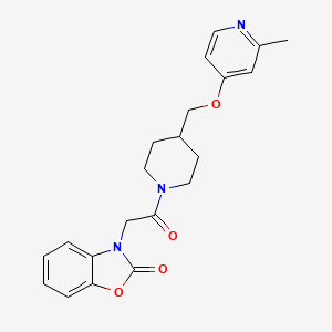3-[2-[4-[(2-Methylpyridin-4-yl)oxymethyl]piperidin-1-yl]-2-oxoethyl]-1,3-benzoxazol-2-one