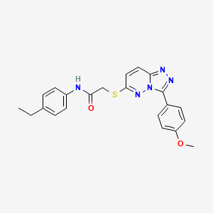 N-(4-ethylphenyl)-2-((3-(4-methoxyphenyl)-[1,2,4]triazolo[4,3-b]pyridazin-6-yl)thio)acetamide