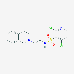 molecular formula C16H17Cl2N3O2S B2757611 2,4-dichloro-N-[2-(1,2,3,4-tetrahydroisoquinolin-2-yl)ethyl]pyridine-3-sulfonamide CAS No. 1444607-32-2