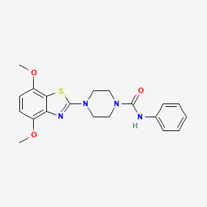 4-(4,7-dimethoxybenzo[d]thiazol-2-yl)-N-phenylpiperazine-1-carboxamide