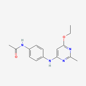N-(4-((6-ethoxy-2-methylpyrimidin-4-yl)amino)phenyl)acetamide
