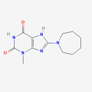8-(azepan-1-yl)-3-methyl-3,7-dihydro-1H-purine-2,6-dione