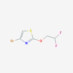molecular formula C5H4BrF2NOS B2757644 4-溴-2-(2,2-二氟乙氧基)-1,3-噻唑 CAS No. 1552806-05-9