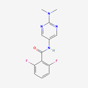 N-(2-(dimethylamino)pyrimidin-5-yl)-2,6-difluorobenzamide