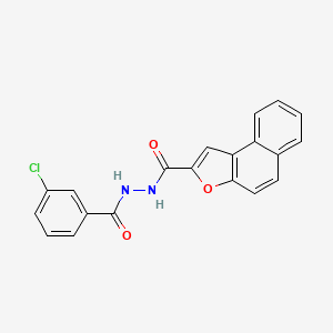 molecular formula C20H13ClN2O3 B2757653 N'-(3-氯苯甲酰)萘并[2,1-b]呋喃-2-甲酰肼 CAS No. 478259-75-5