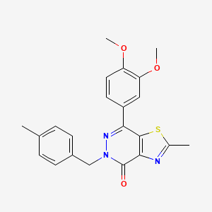 7-(3,4-dimethoxyphenyl)-2-methyl-5-(4-methylbenzyl)thiazolo[4,5-d]pyridazin-4(5H)-one