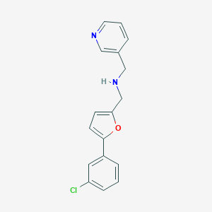 1-[5-(3-chlorophenyl)furan-2-yl]-N-(pyridin-3-ylmethyl)methanamine