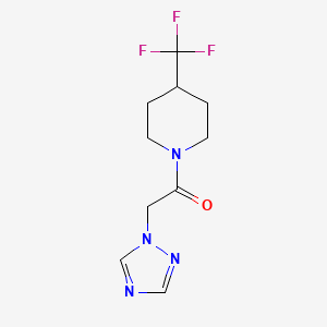 2-(1H-1,2,4-triazol-1-yl)-1-[4-(trifluoromethyl)piperidin-1-yl]ethan-1-one