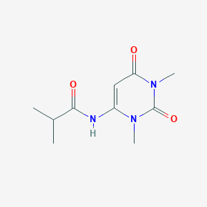 molecular formula C10H15N3O3 B2757678 N-(1,3-dimethyl-2,6-dioxopyrimidin-4-yl)-2-methylpropanamide CAS No. 633296-55-6
