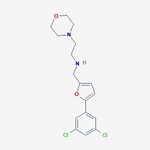 N-{[5-(3,5-dichlorophenyl)furan-2-yl]methyl}-2-(morpholin-4-yl)ethanamine