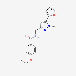 N-((5-(furan-2-yl)-1-methyl-1H-pyrazol-3-yl)methyl)-4-isopropoxybenzamide