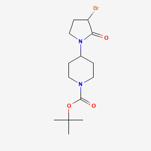 tert-Butyl 4-(3-bromo-2-oxopyrrolidin-1-yl)piperidine-1-carboxylate