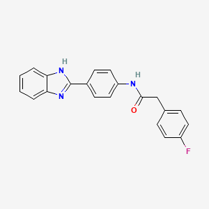 N-(4-(1H-benzo[d]imidazol-2-yl)phenyl)-2-(4-fluorophenyl)acetamide